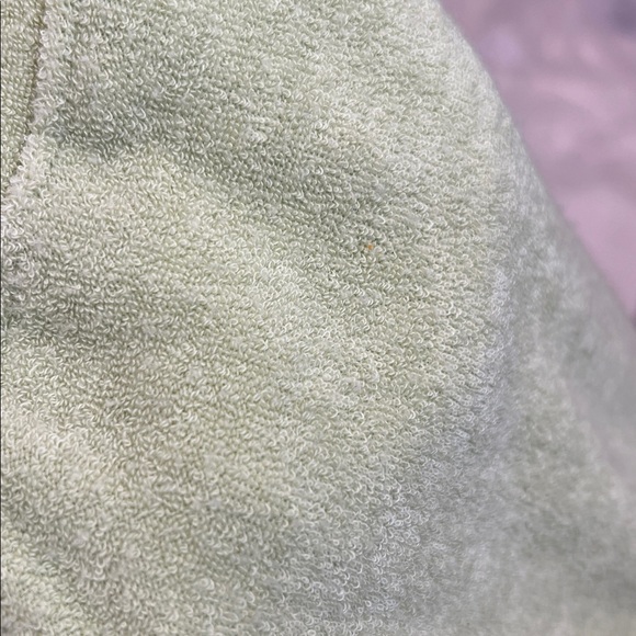 Hollister Light Green Terry Cloth Women's ultra high rise Shorts size small. - Picture 7 of 7